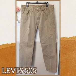 Tan Levi's 505 Jeans